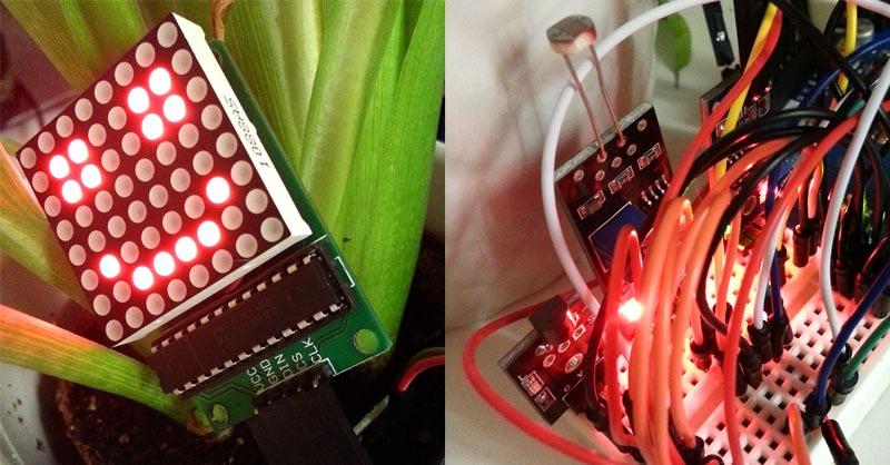 Talking arduino plant with sensors