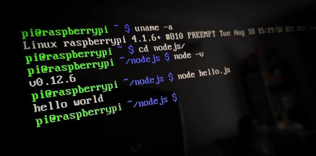 Raspberry PI running Node.js